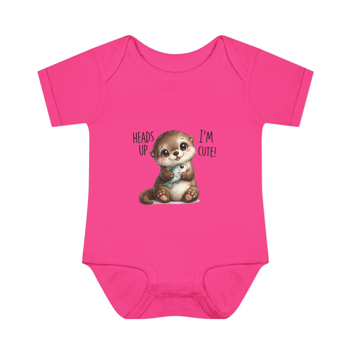 im cute Infant Baby Rib Bodysuit
