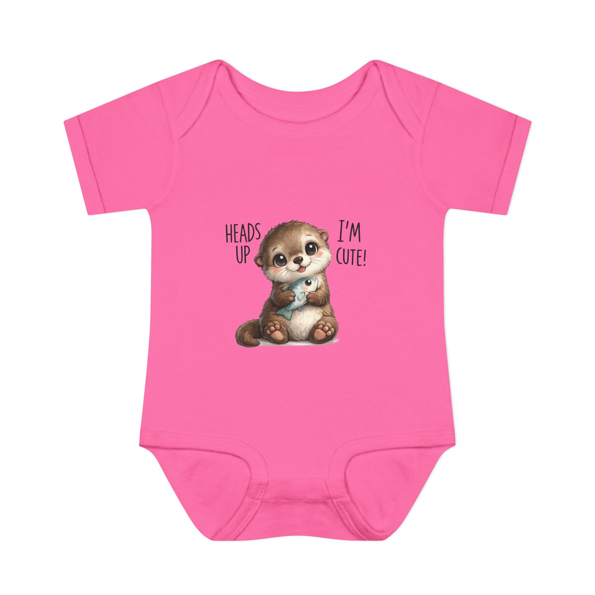 im cute Infant Baby Rib Bodysuit