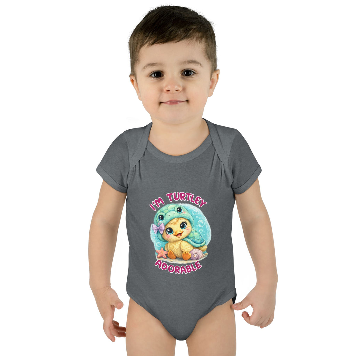 turtle Infant Baby Rib Bodysuit