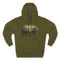 Bear Three-Panel Fleece Hoodie
