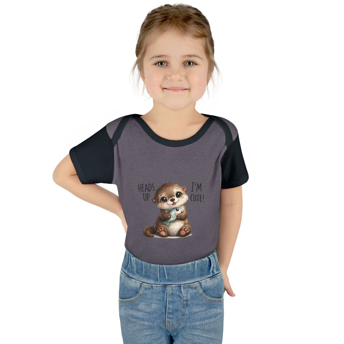 im cute Infant Baby Rib Bodysuit