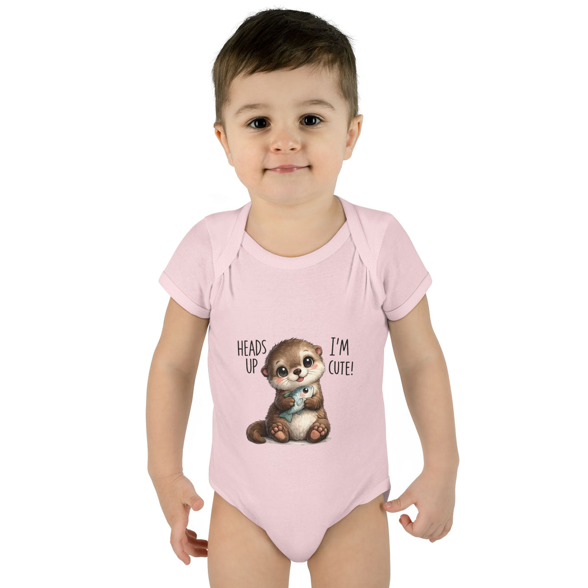 im cute Infant Baby Rib Bodysuit