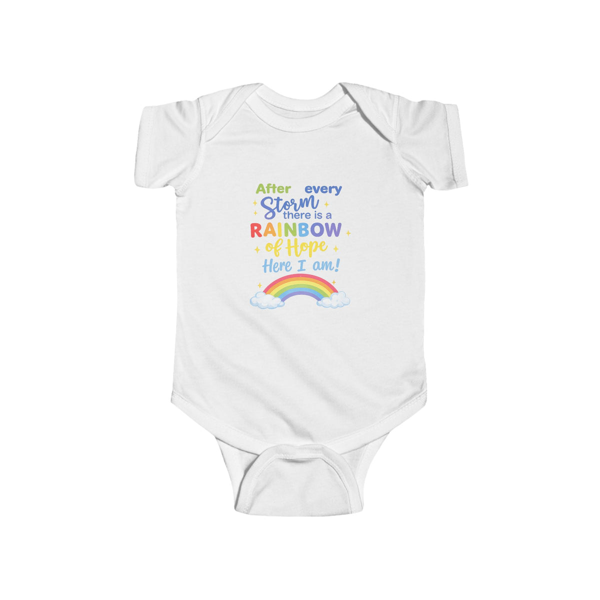 rainbow Infant Fine Jersey Bodysuit