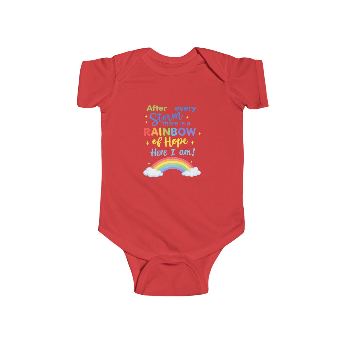 rainbow Infant Fine Jersey Bodysuit