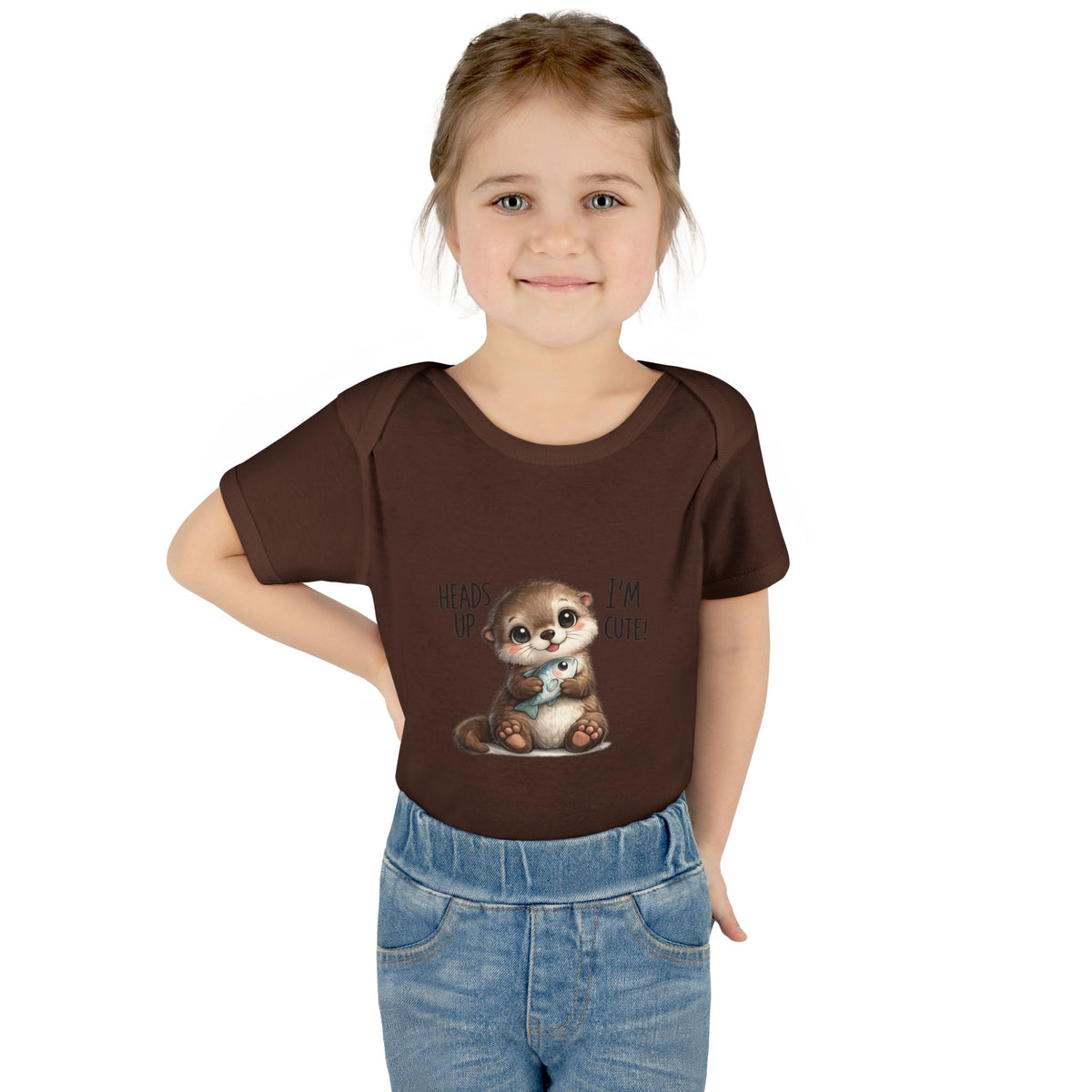 im cute Infant Baby Rib Bodysuit