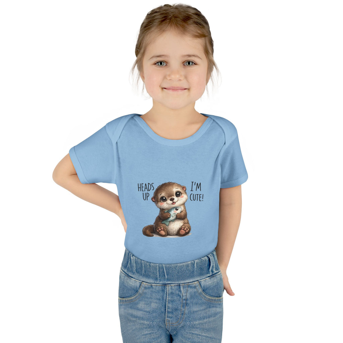 im cute Infant Baby Rib Bodysuit