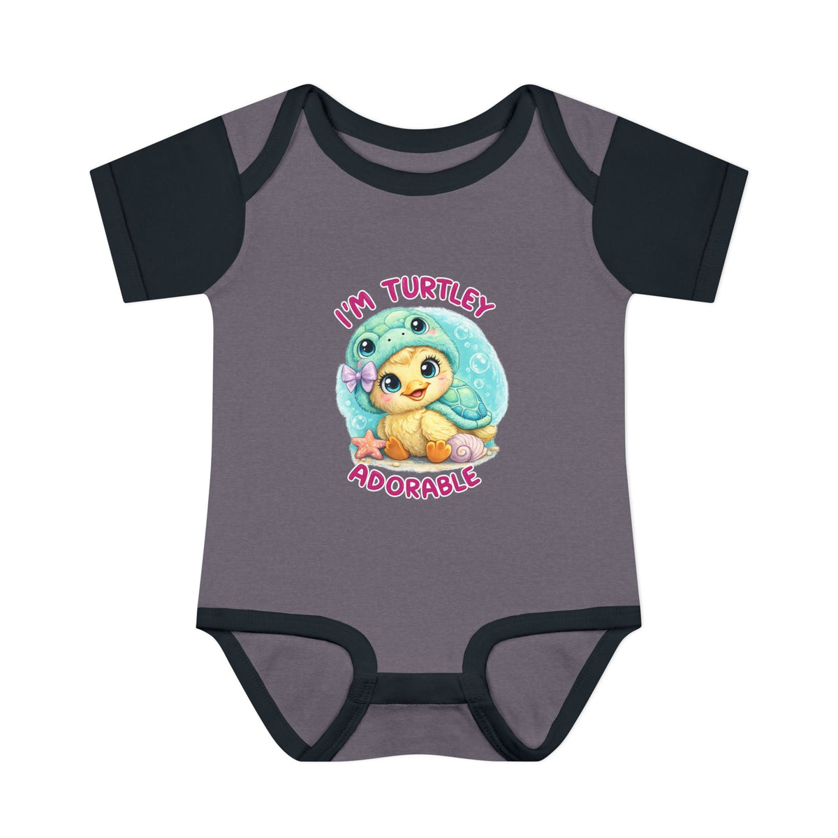 turtle Infant Baby Rib Bodysuit