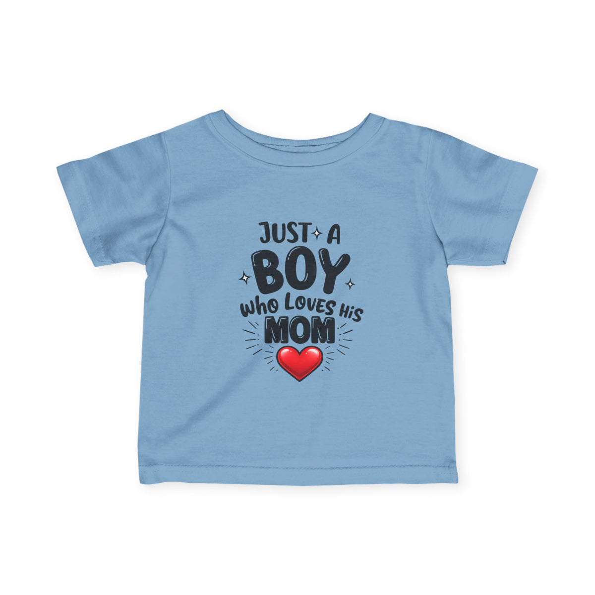 boy loves mom Infant Fine Jersey Tee