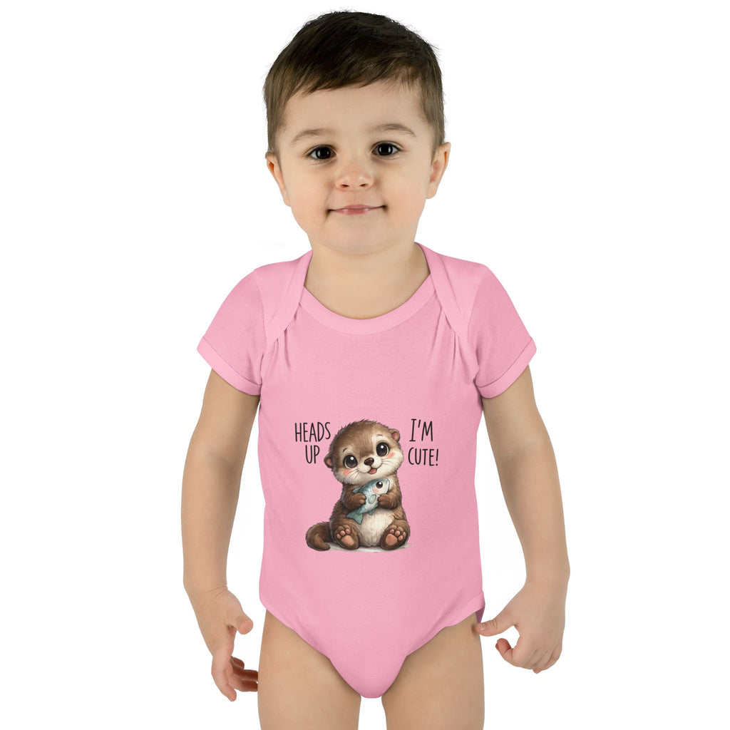 im cute Infant Baby Rib Bodysuit
