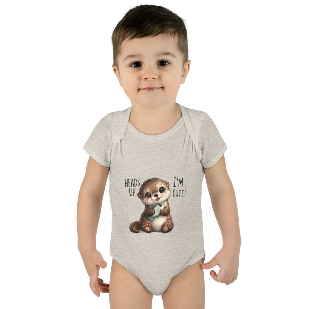 im cute Infant Baby Rib Bodysuit