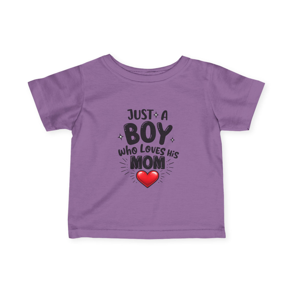 boy loves mom Infant Fine Jersey Tee