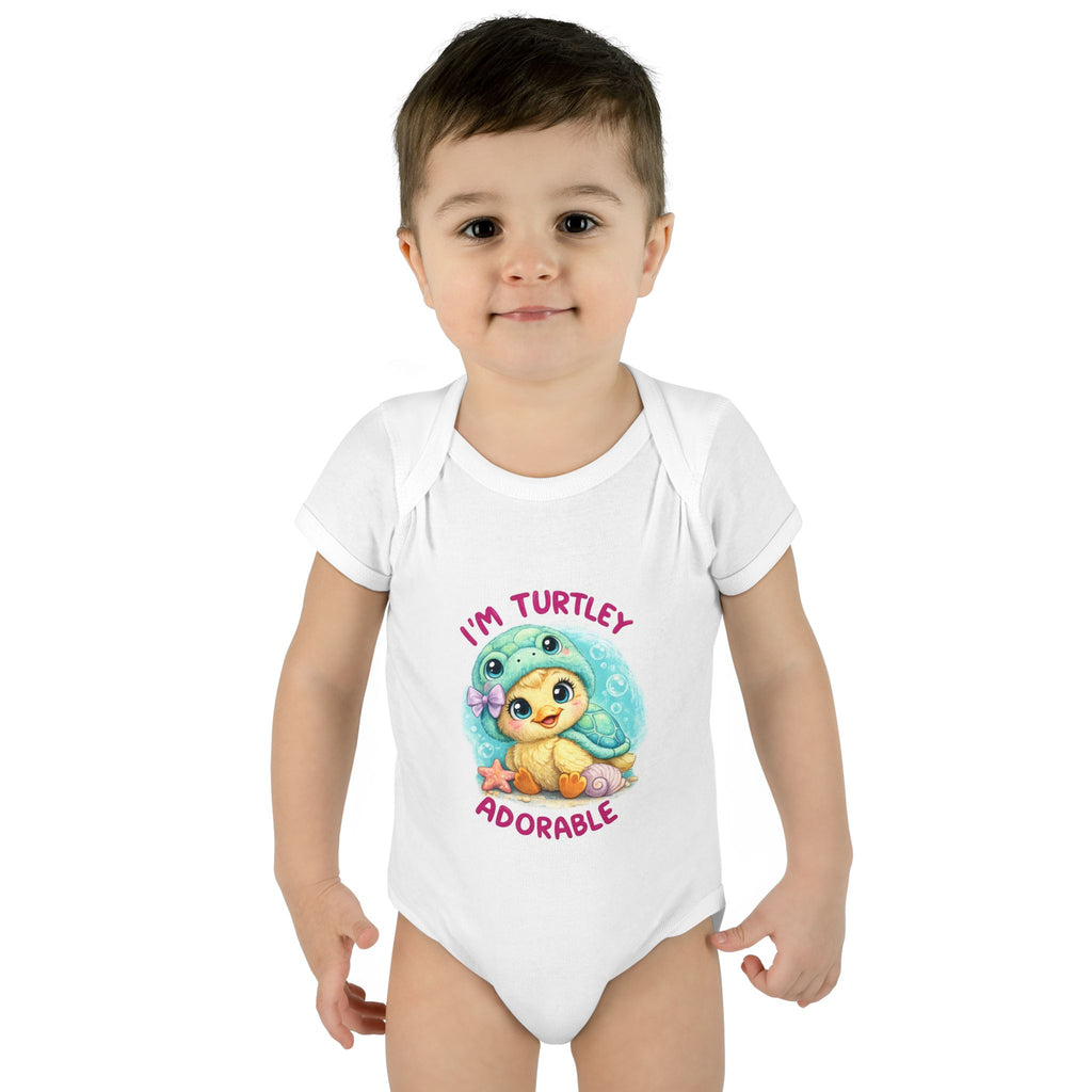turtle Infant Baby Rib Bodysuit