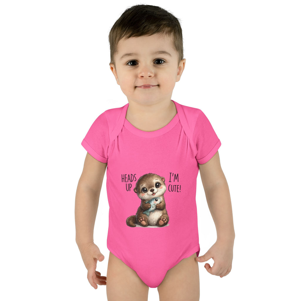 im cute Infant Baby Rib Bodysuit