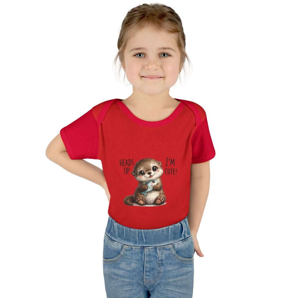 im cute Infant Baby Rib Bodysuit