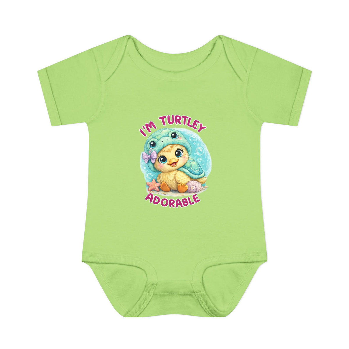 turtle Infant Baby Rib Bodysuit