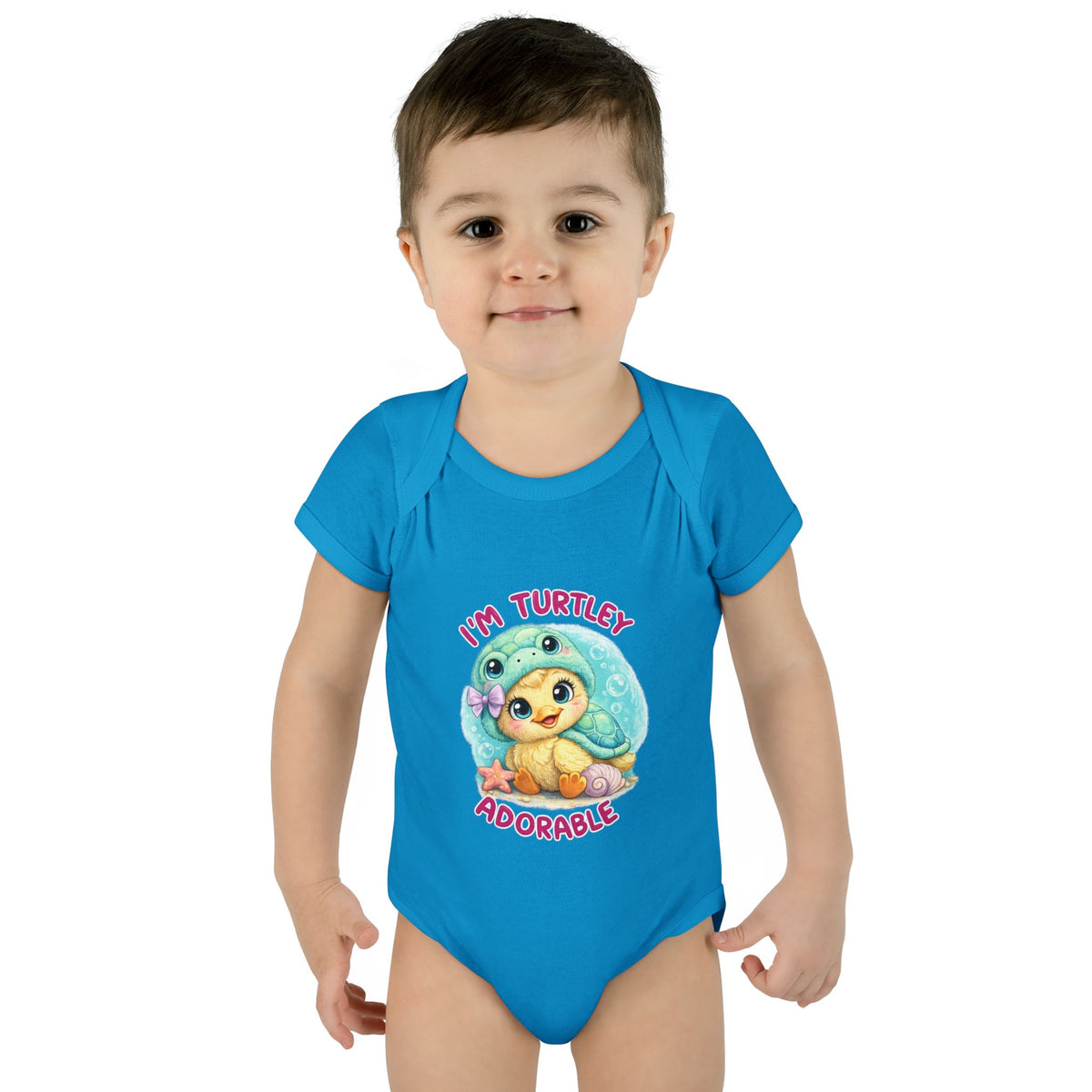 turtle Infant Baby Rib Bodysuit