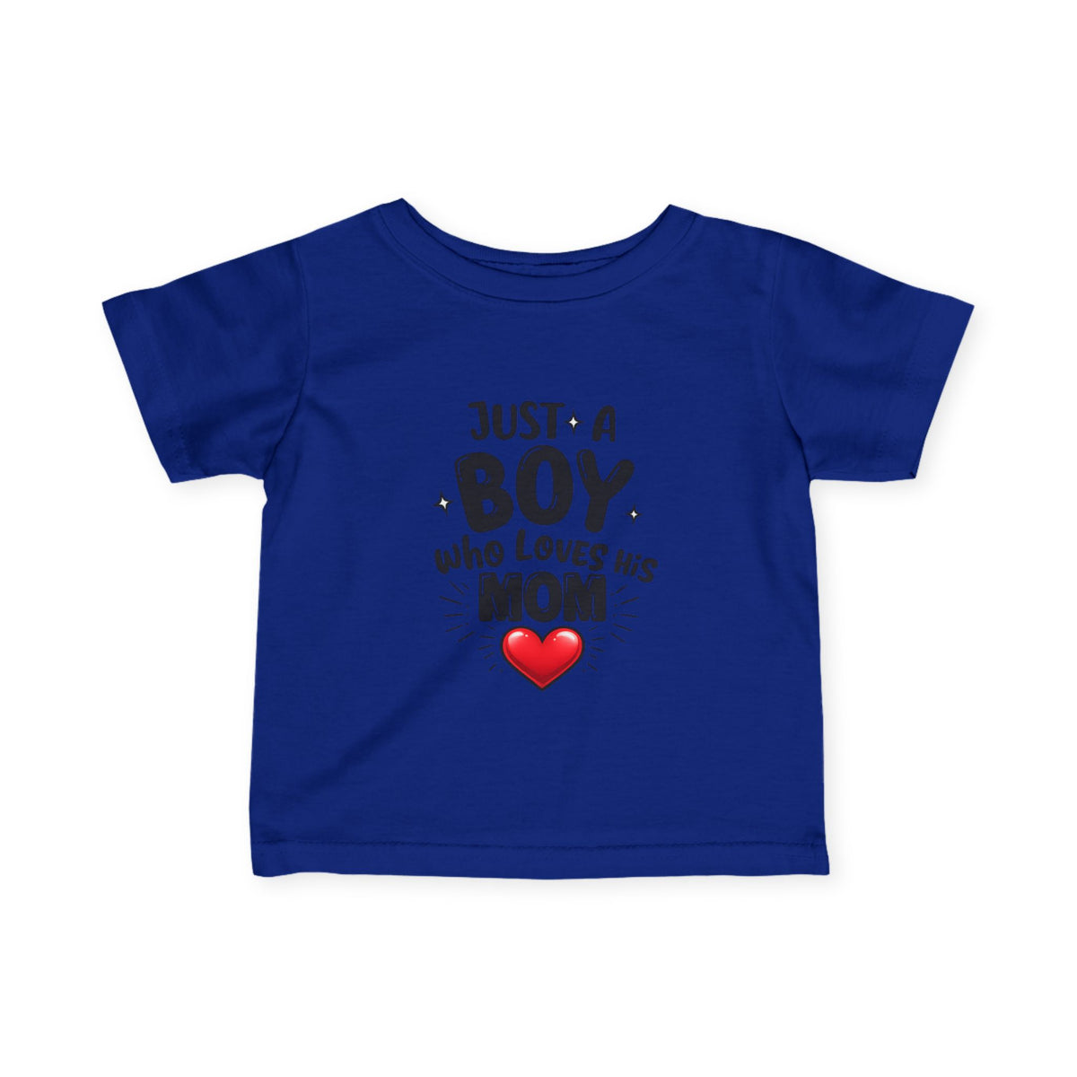 boy loves mom Infant Fine Jersey Tee