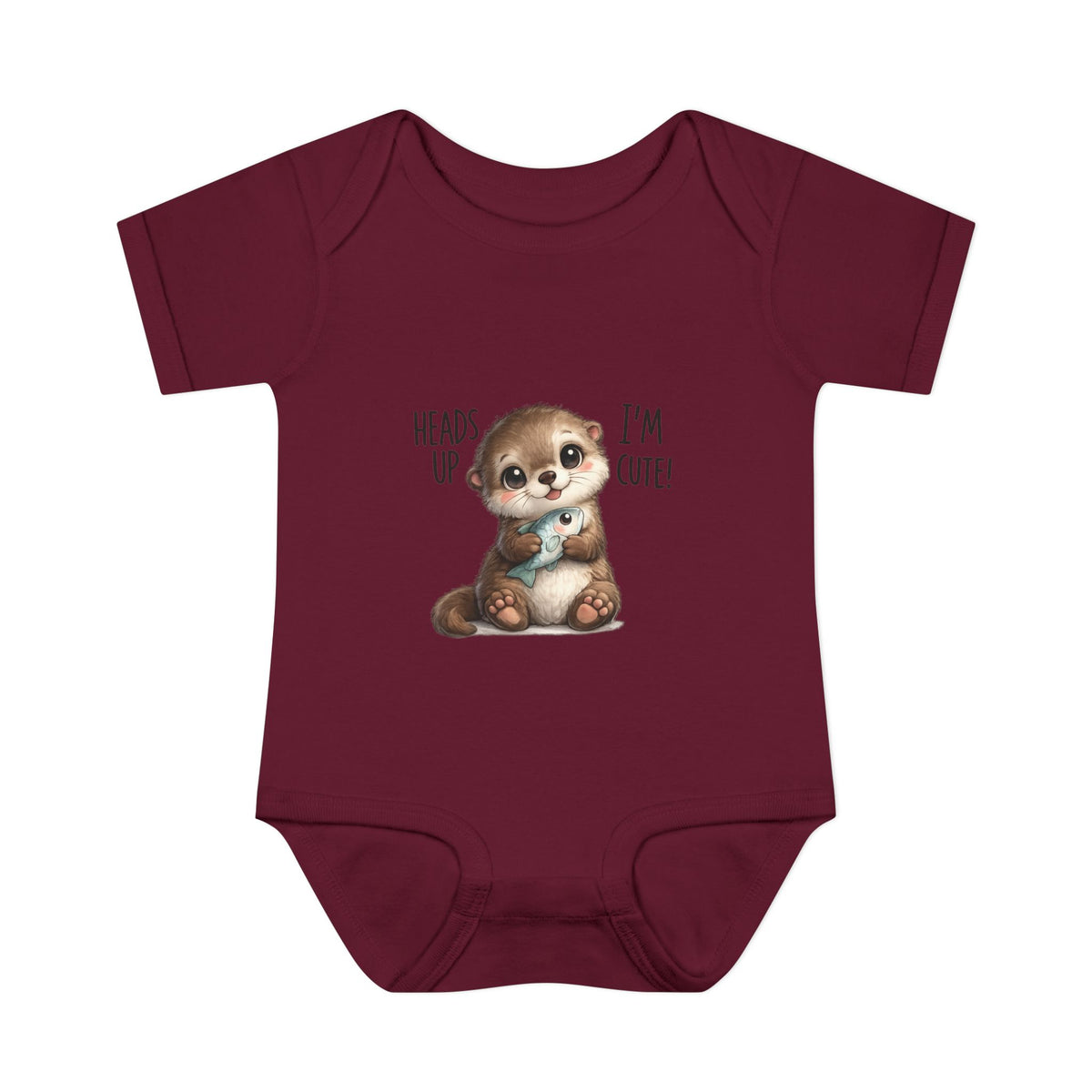im cute Infant Baby Rib Bodysuit