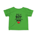 boy loves mom Infant Fine Jersey Tee