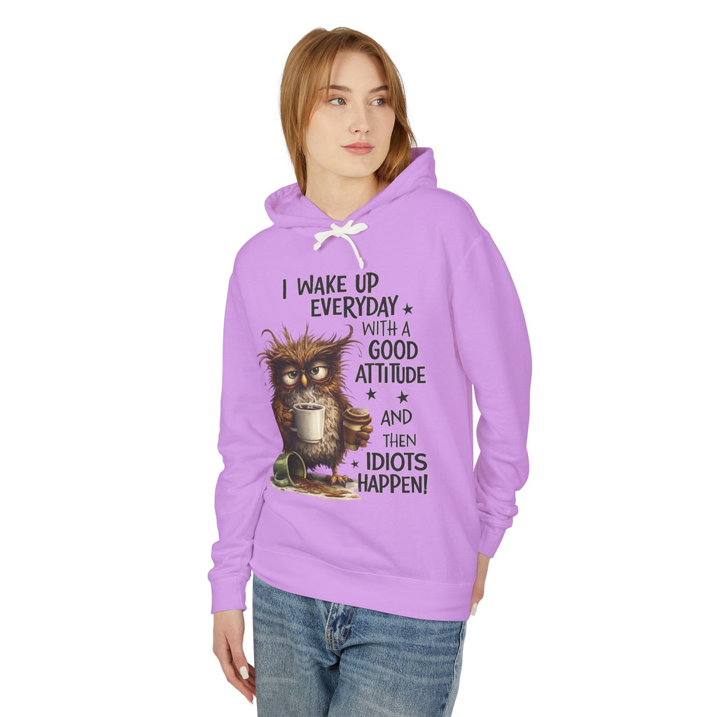 wake up Unisex Lightweight Hooded Sweatshirt