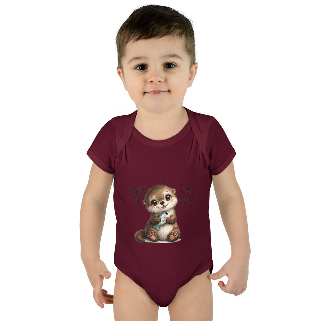 im cute Infant Baby Rib Bodysuit